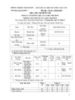 Báo Cáo Kiểm định chất lượng Trường TH