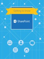 getting to know sharepoint
