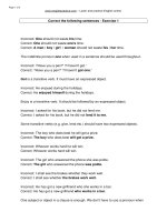 CORRECT SENTENCES.1.MR