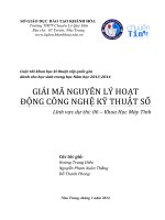 Báo cáo khoa học đề tài giải mã nguyên lí hoạt động của công nghệ số