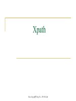 Bài giảng tổng quan về xpath