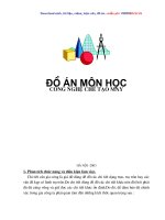 phân tích tính công nghệ trong kết cấu chi tiết