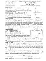 de tuyen sinh chuyen lop 10 Ha Nam