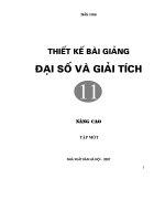 TKBG Dai so va Giai tich 11 - Nang cao - Tap 1