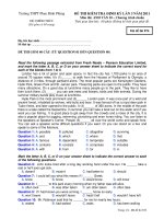 ĐỀ KIỂM TRA 1T U9-11 K10 (Theo Chương trình chuẩn)