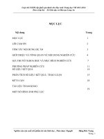 Báo cáo khoa học sản xuất chế phẩm trừ sâu sinh học