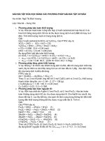 phương pháp giải bài tập hóa cơ bản