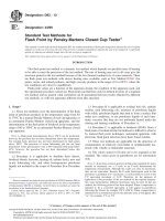 ASTM D93 Standard Test Methods for Flash Point by PenskyMartens Closed Cup Tester