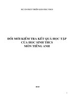 Tập huấn (Đổi mới DG KQHT của HS môn Anh văn)