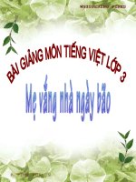 MẸ VẮNG NHÀ NGÀY BÃO