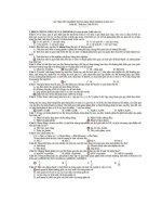 Đáp án Địa Sinh tốt  nghiệp THPT 2011