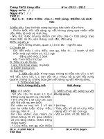 giáo án sinh học mơi chọn bộ (CKTKN) 2011-2012