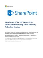 moodle and office 365 with adfs