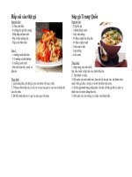 TÀI LIỆU: Sổ tay nấu ăn