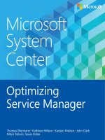 system center optimizing service manager