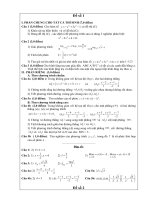 60 đề thi thư tốt nghiệp và đáp án