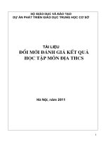 Tập huấn (Đổi mới DG KQHT của HS môn Địa)