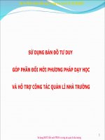 Sử dụng BDTD góp phần đổi mới PPDH và công tác quản lí
