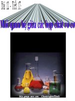 mối quan hệ giữa các hợp chất vô cơ