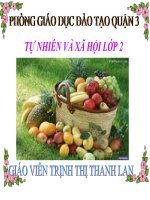 TNXH 2- BÀI 7: ĂN UỐNG ĐẦY ĐỦ