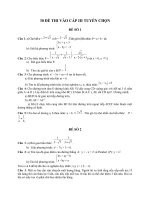 các đề toán thi vào lớp 10 thpt tham khảo