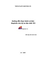 Hướng dẫn thực hành cơ bản mapinfo cho kỹ sư địa chất