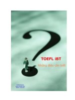 Toefl iBT- cấu trúc đề, cách thức thi,..