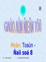 Ôn tập chương IV: Bất pt bậc nhất một ẩn