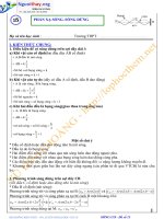 PHẢN XẠ SÓNG. SÓNG DỪNG (các dạng bài tập và lí thuyết)