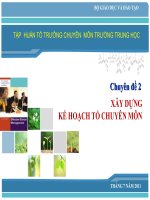 TẬP HUẤN TTCM 2011-2012 (CHUYÊN ĐỀ 2)