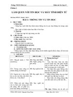 Giao an tin 6 day du cho cả năm