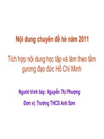 Dao duc HCM trong day hoc LS THCS