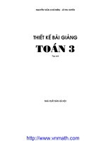 Thiết kế bài giảng Toán lớp 3