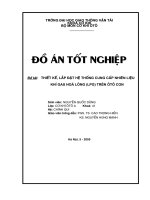 thiết kế, lắp đặt hệ thống cung cấp nhiên liệu khí gas hoá lỏng (lpg) trên ôtô con