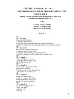 Giáo án Văn 9 cả năm theo chuẩn 2011-2012