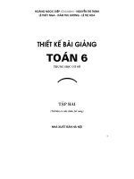 Thiết kế bài giảng Toán 6 tập 2