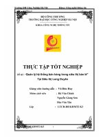 Thực tập tốt nghiệp quản lý hệ thống bán hàng trong siêu thị bán lẻ tại siêu thị long duyên