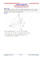 Giải đề thi HÌNH HỌC KHÔNG GIAN