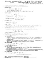 đề thi thử đại học trường huỳnh thúc kháng nghệ an