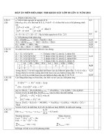 dap an de thi khao sat hoa hoc 10