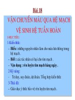 Bài 18: Vận chuyển máu qua mau mach