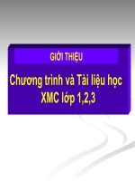 giới thiệu chương trình XMC (chương trình mới)