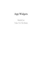 hưỡng dẫn lập trình android căn bản tiếng việt phần 7: app widgets
