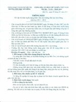 THÔNG BÁO TUYỂN GIÁO VIÊN