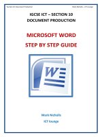 Microsoft Word Step by Step Guide