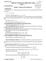 Tóm Tắt Lý Thuyết ĐS+HH Toán 9