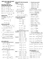 cong thuc toan THPT can nho