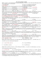 BÀI TẬP DAO ĐỘNG CƠ CÓ ĐÁP ÁN