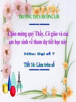 Tiết 16: LÀM TRÒN SỐ