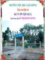 LỚP 1: Bài 75: ÔN TẬP (tiết 2)